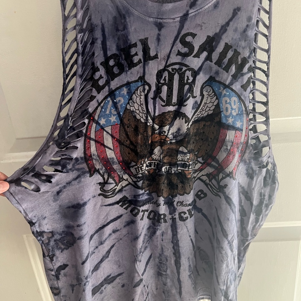 Women's Graphic Tank Top motorcycle rebel saints